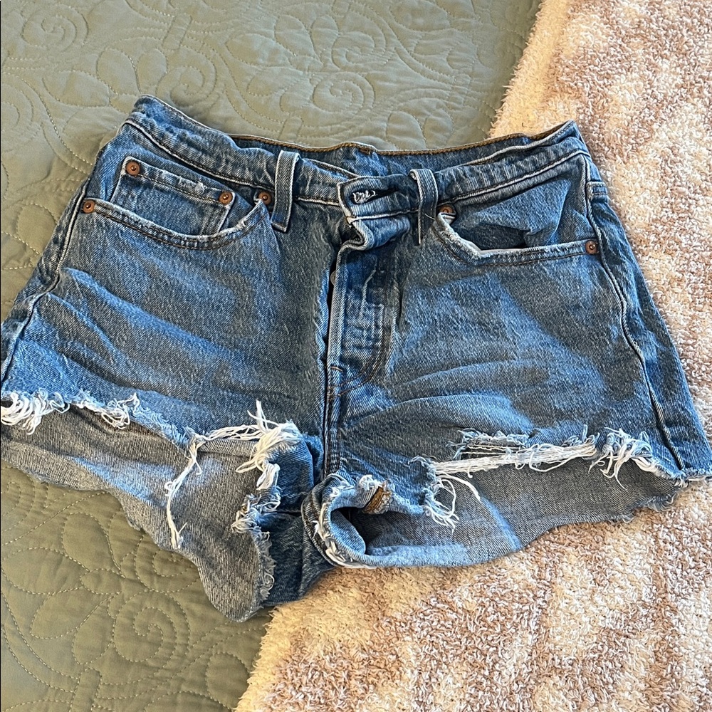 Levi’s 501 Distressed Denim Shorts